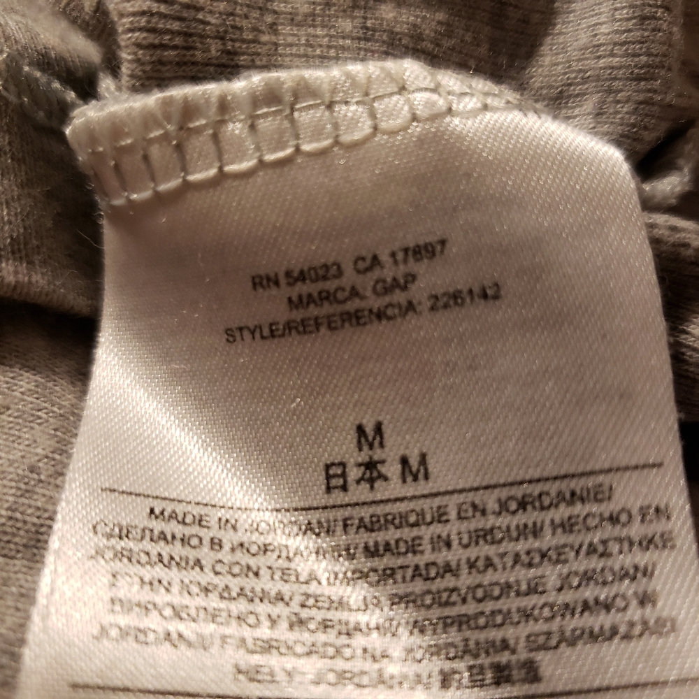 Gap The Modern Tee Women's Grey T-Shirt Size M - Picture 4 of 4
